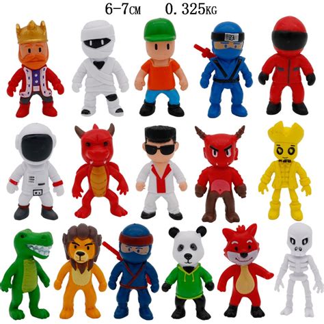 Stumble Guys Bonecos Do Jogo Kit 16 Personagens .